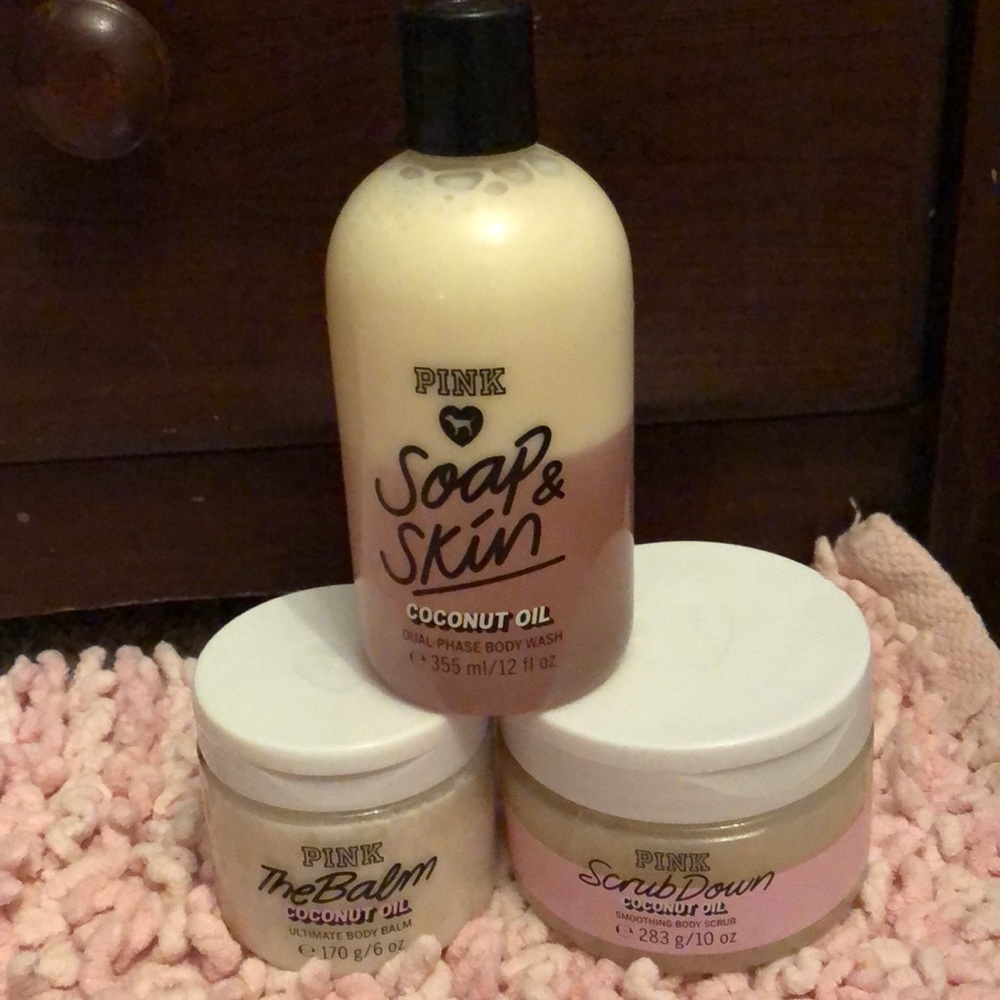 Pink coconut oil